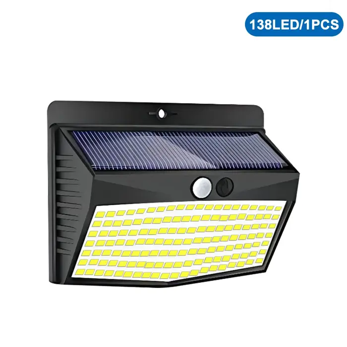 Lumière solaire extérieure 468/208/138 LED lumière solaire extérieure LED lumières de sécurité solai