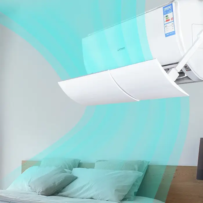 Pare-brise de climatisation de type suspendu évolutif, déflecteur d'air Anti-soufflage direct, défle
