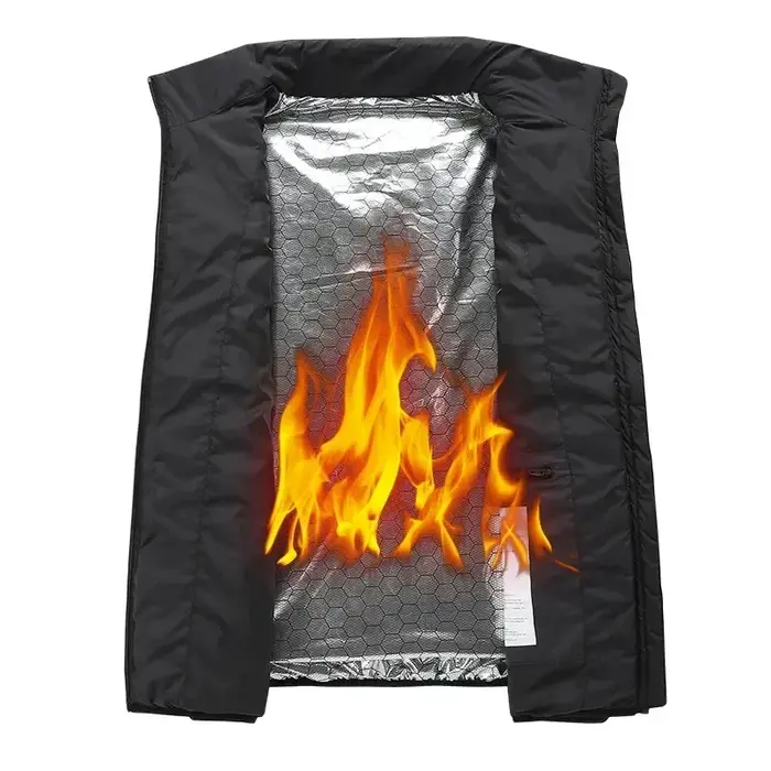 17 zones gilet auto-chauffant quatre interrupteurs contrôle hommes veste chauffante USB électrique c