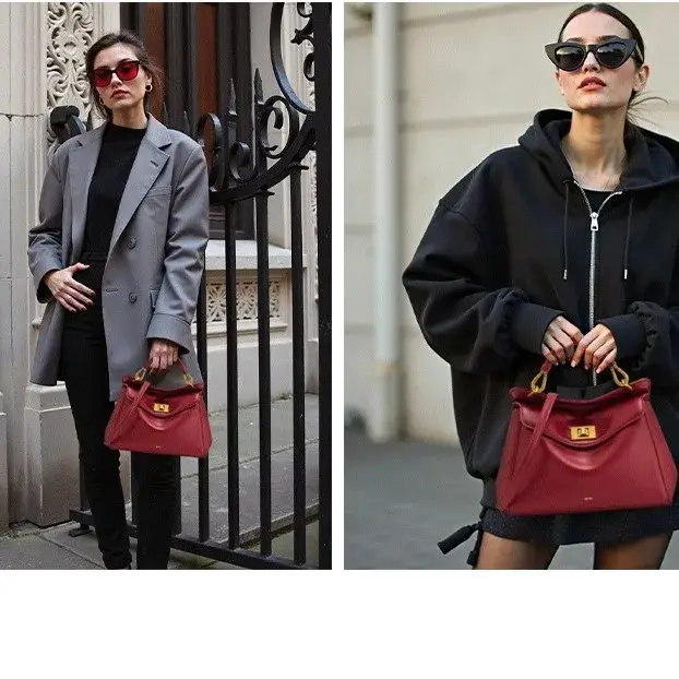 Sac à main 2026 Lock Bag New Lucia, sac bandoulière, sac de luxe léger et polyvalent pour femme