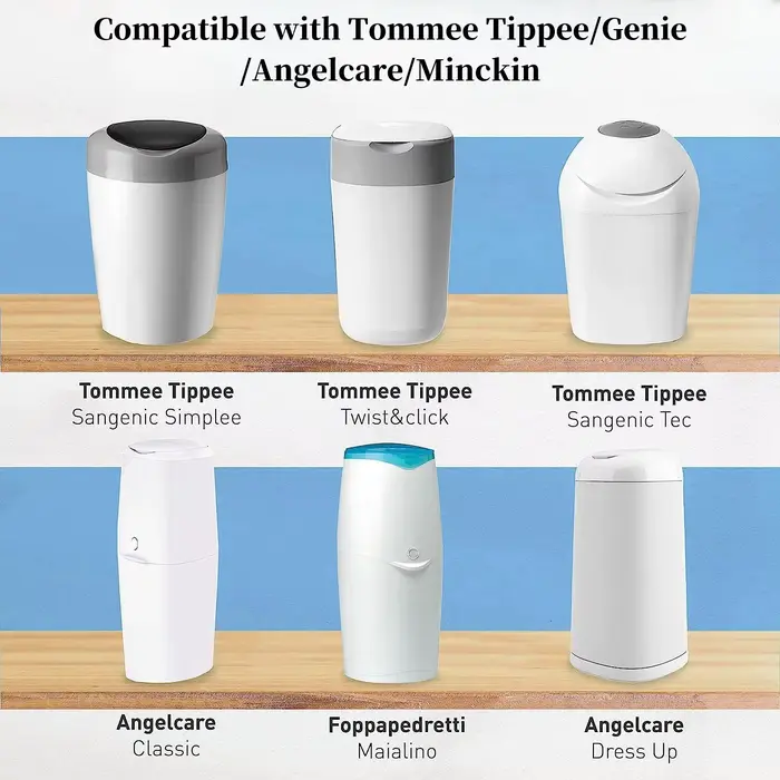 Recharges de seaux à couches pour Tommee Tippee, sacs de recharge de couches pour génie, sacs poubel