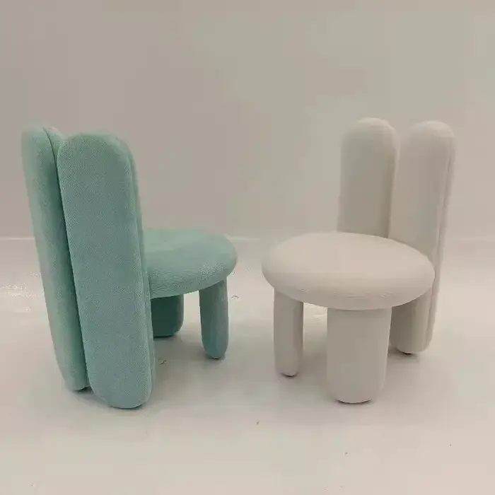 Nordique moderne Simple chambre coiffeuse ménage crème salle à manger chaise lumière luxe maquillage