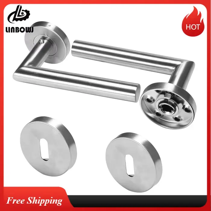 Poignée de porte intérieure en métal élégante pour porte d'entrée et chambre à coucher occasions spéciales HKitchen