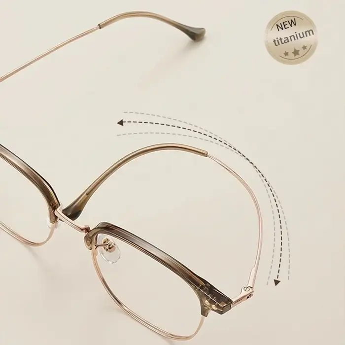 DIEDIESEE monture en titane Ultra légère et à la mode monture de lunettes anti lumière bleue tempéra