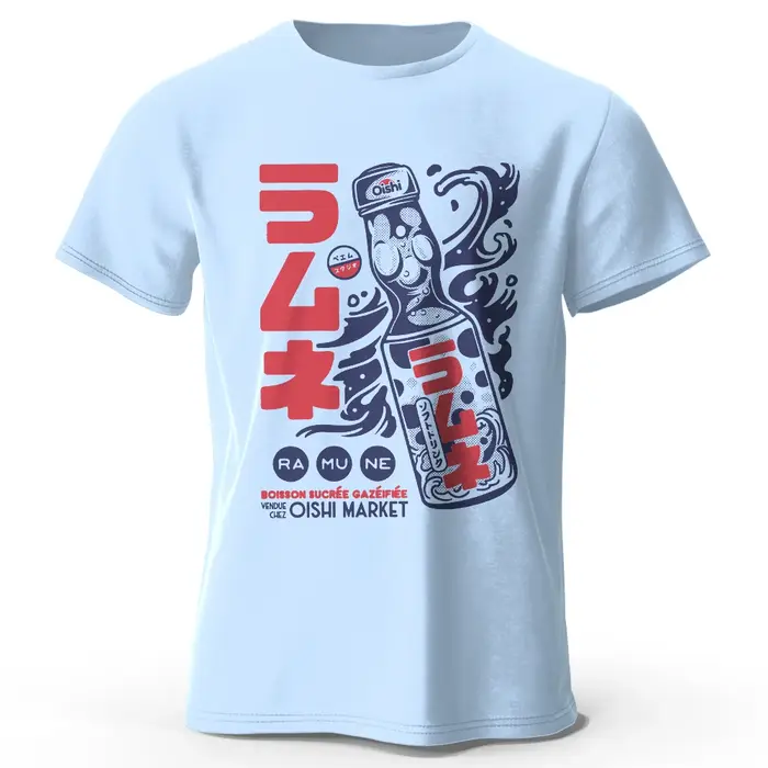 T-Shirt 100% coton imprimé avec personnage d'anime pour hommes, T-Shirt à manches courtes et col ron