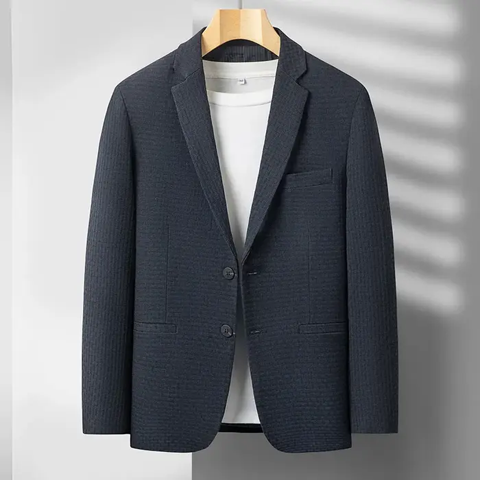 2025 hommes haut de gamme Boutique laine costume décontracté affaires couche de finition mode Gentle
