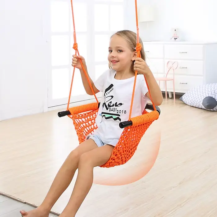 Hamac pour enfants, nid, balançoire, tissage à la main, aire de jeux, jouets d'intérieur, filet de c