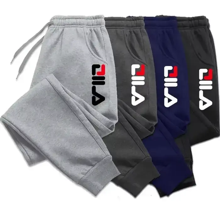 Automne hiver hommes Joggers cordon pantalons décontractés polaire pantalons de survêtement entraîne