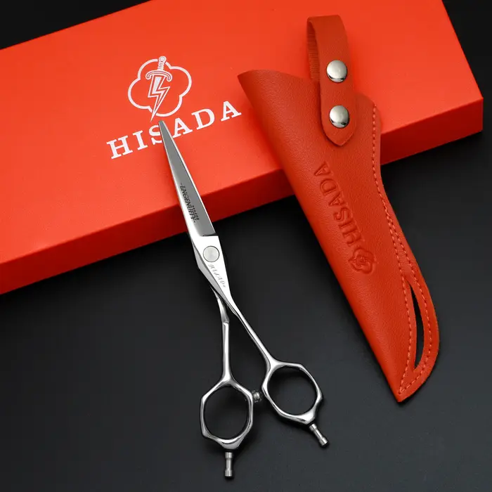 Ciseaux de barbier HISADA, ciseaux à cheveux multifonctionnels de 5,5 pouces, acier japonais VG10, c