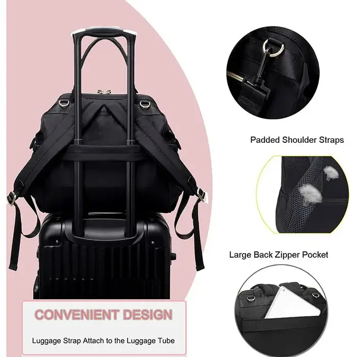 Sac à couches grande capacité avec tapis à langer sac suspendu poussette pratique allaitement maman sorties promenades rendez-vous médicaux occasions spéciales