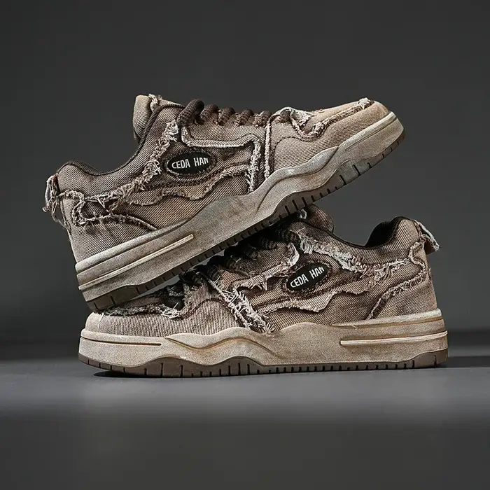Rétro unisexe chaussures décontractées mode Cool chaud Runn chaussures hommes femmes anti-dérapant c