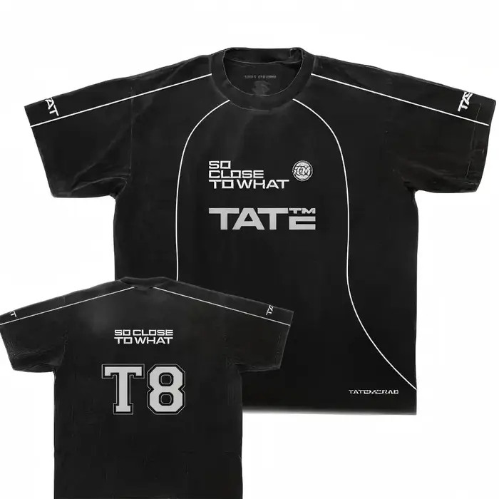Nouveau maillot de football Tate McRae - SC2W 2025 blanc pour hommes, manches courtes, 3D, pour enfa