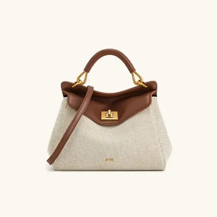 Sac à bandoulière en cuir tressé pour femme, style luxueux, sac à bandoulière décontracté, sac à mai