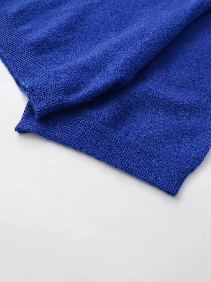NLZGMSJ – pull tricoté décontracté pour femme, ample, manches longues, col mi-haut, surdimensionné, 