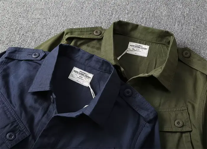 Veste Cargo Militaire Multi-Poches pour Homme, Manteau Délavé, 1603 Coton, Jungle Tropicale Américai