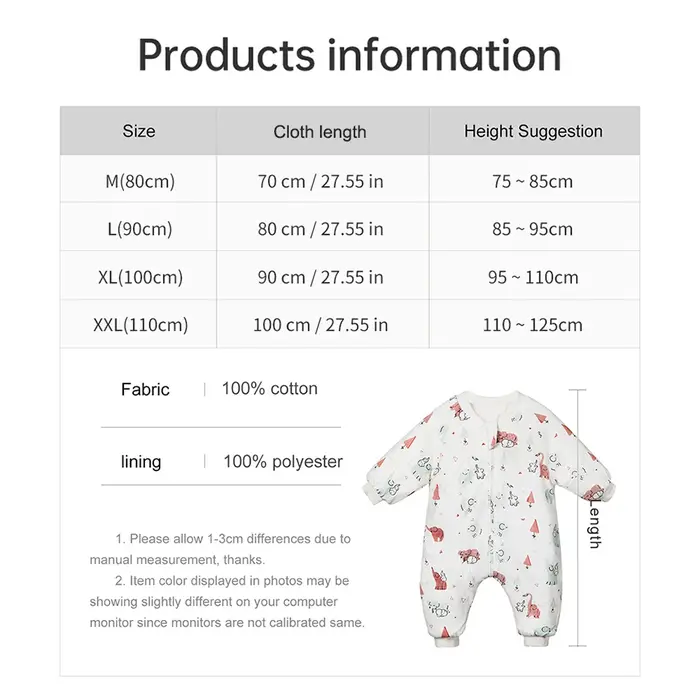 Sac de couchage hiver pour bébé fille avec pieds design coloré pour nuits froides 1 2 3 4 ans sommeil réparateur garde-robe nuit tendance