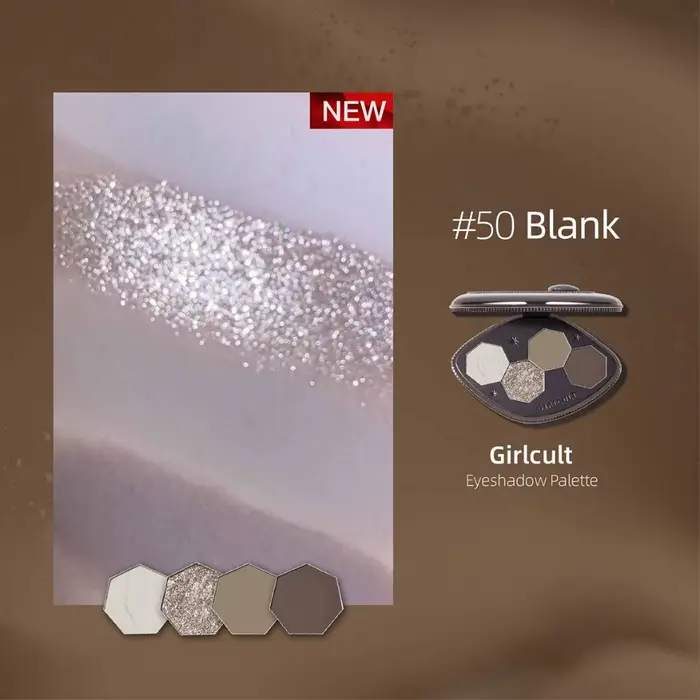 Girlcult série sombre fard à paupières quatre inventions nouveau métal brillant couleur créative Coo