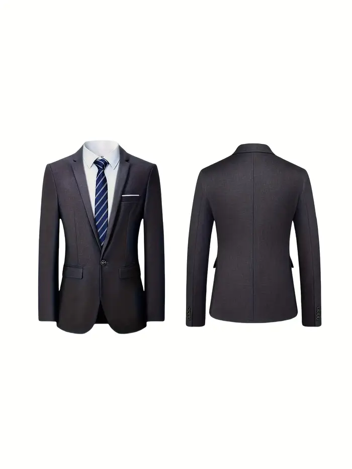Ensemble de costume 2 pièces bordeaux pour homme (blazer + pantalon uniquement, gilet non inclus), v