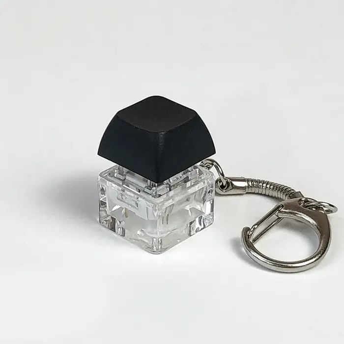 Porte-clés interrupteur à clé, testeur d'arbre, clavier mécanique, bouton Fidget, jouets pour doigts