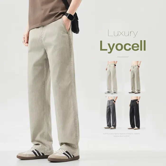 Pantalon d'été de luxe pour homme en Lyocell