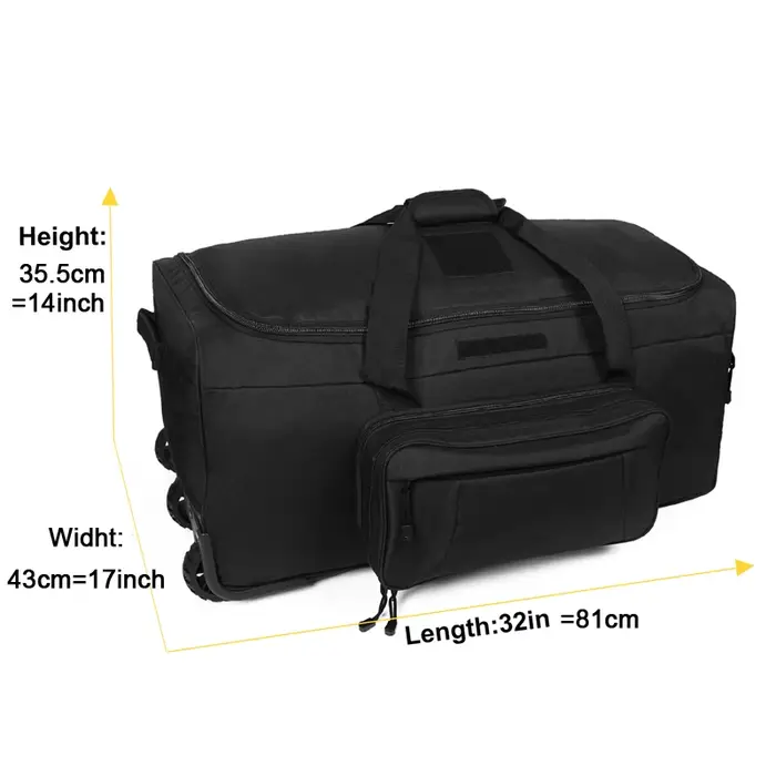 Sac polochon tactique de grande capacité 124l
