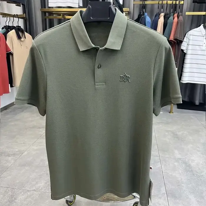 100% pur coton haut de gamme à la mode à manches courtes été nouveau haute qualité hommes d'affaires