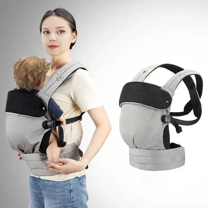 Porte-bébé ergonomique kangourou pour nourrissons 0-36 mois sac à dos ventral réglable confortable et sécuritaire pour parents actifs occasions spéciales