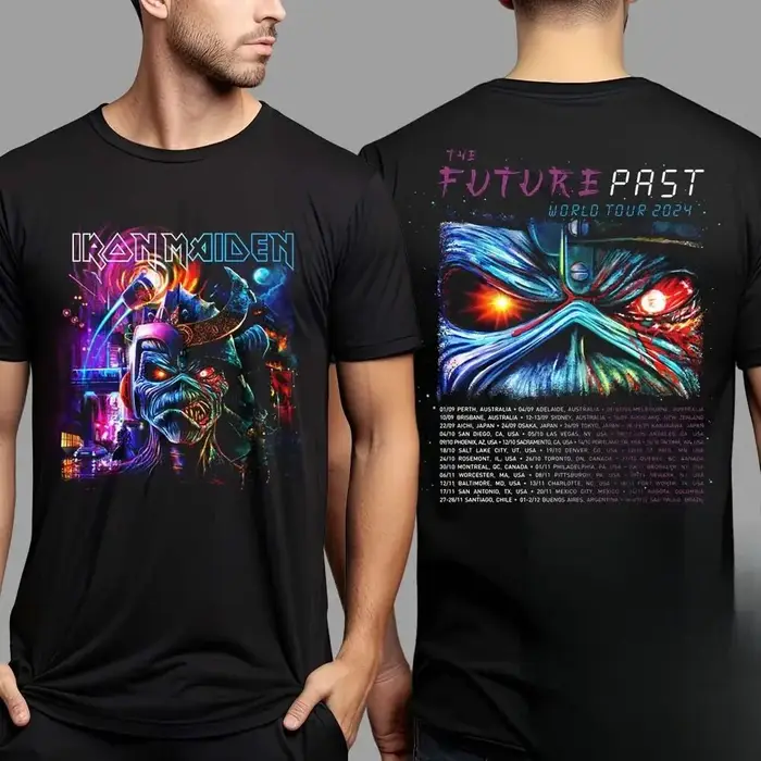 T-shirts de moto à bande de métal lourd pour hommes et femmes à manches courtes haut tendance décont