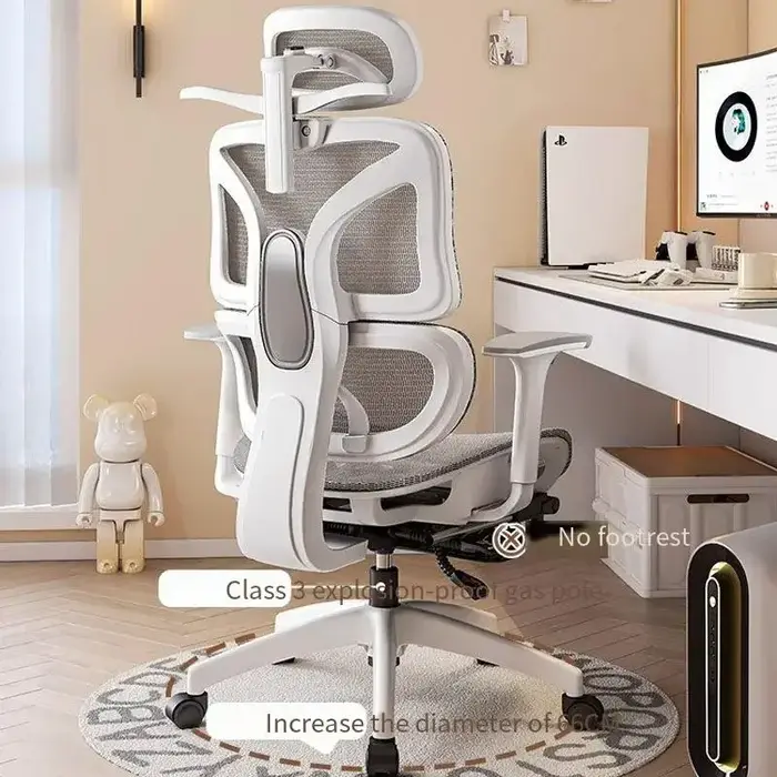 Chaise de bureau ergonomique fauteuil inclinable confort sédentaire chaise en maille respirante chaise pour le personnel chaise de jeu et d'athlétisme pour bureau et loisirs