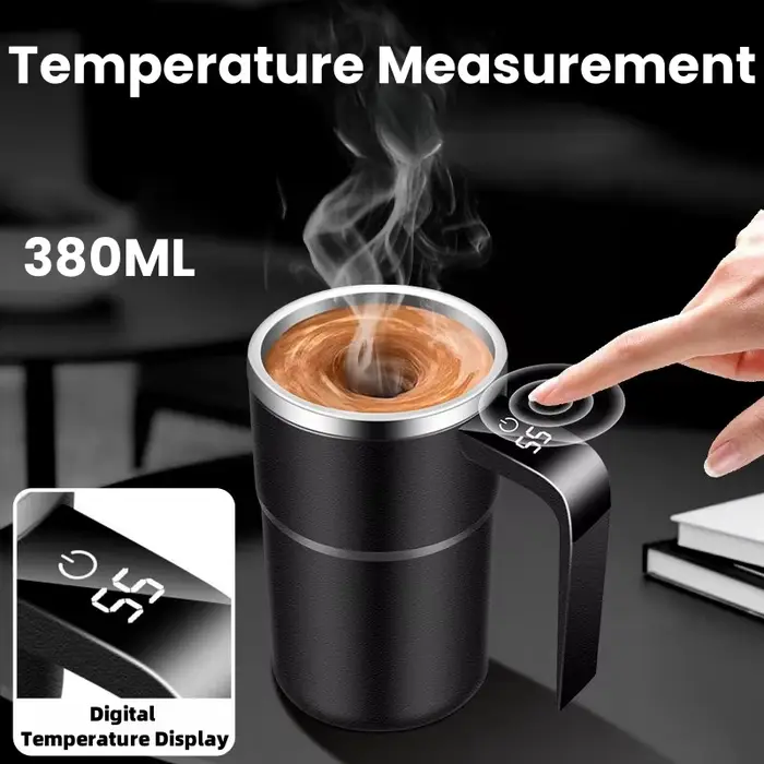 Tasse à café électrique auto-briquante de 380ML, étanche IP67, sans BPA, tasse à café, tasse magnéti