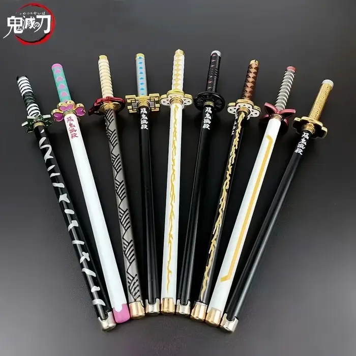 Stylo Gel modèle démon, recharge noire, accessoire de Cosplay, cadeau pour enfant étudiant, épée Sla
