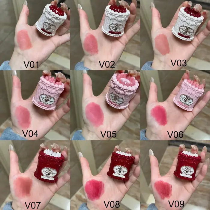 Flower Knows Rouge à Lèvres Matte Blush Liquide Set Fraise Cupidon Poudre Pressée Tenue Longue Crème