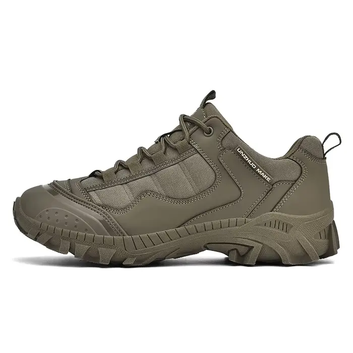 Hommes bottes tactiques anti-dérapant travail à lacets unisexe armée chaussures en plein air randonn