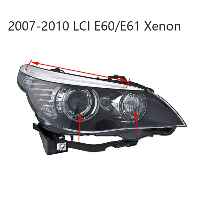 Ampoules de feux de position Angel Eyes pour BMW, lumière blanche H8, sans erreur pour BMW Série 5, 