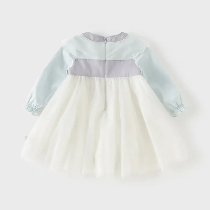 Dave Bella robe en maille pour filles printemps automne bébé charme robes d'extérieur Style chinois 