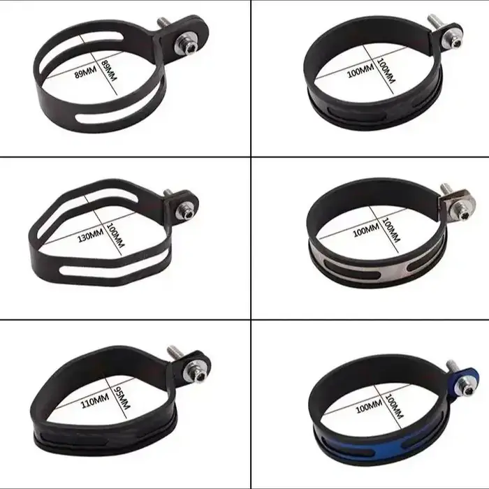 Tuyau d'échappement de moto 60.5mm, silencieux 51mm, cercle fixe universel, Support en Fiber de carb