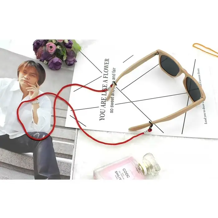 12 pièces-1ensemble lunettes lanière mode coloré Nylon lunettes corde lunettes de soleil lunettes de