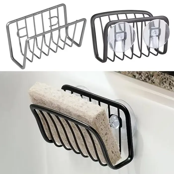 Porte-éponge en acier inoxydable pour évier de cuisine élégant et organisé pour femmes et hommes occasions spéciales