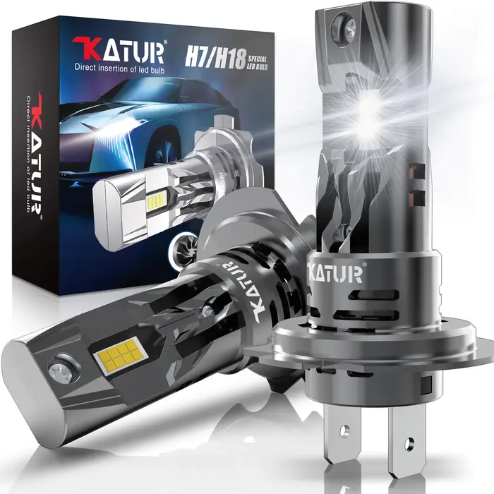 Ampoules de phares LED H7 Turbo haute puissance, 2 pièces, 20000LM 100W H7, puces CSP pour phares de