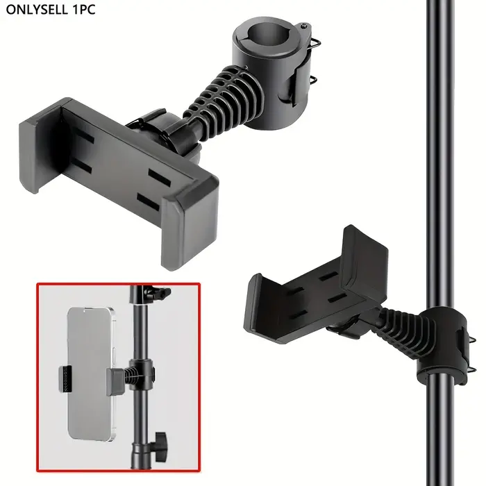 1 accessoire universel pour téléphone et trépied, 360 °   Support de téléphone rotatif pour vélo et 