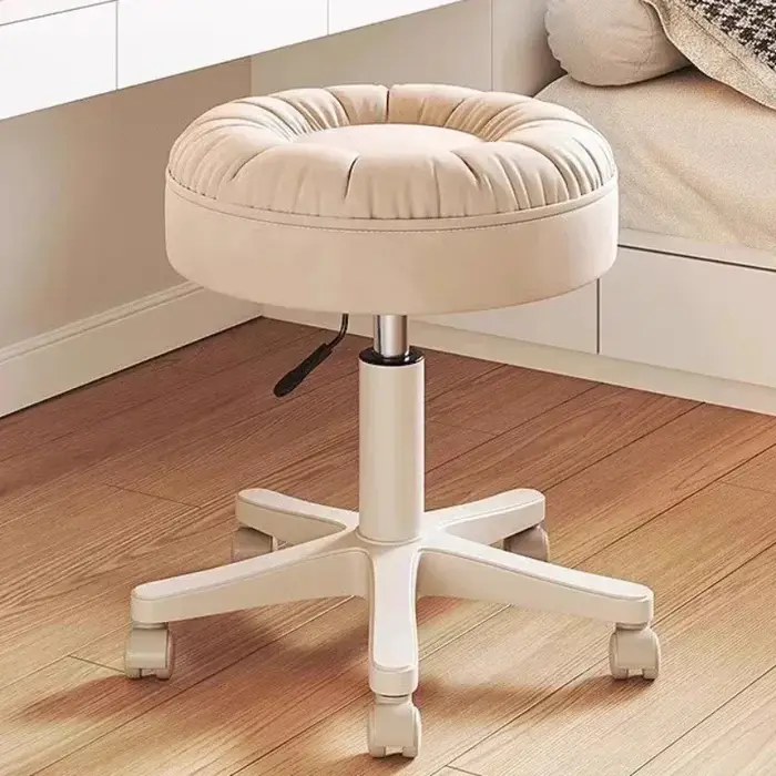 Tabouret de maquillage, chambre d'enfant haut de gamme de luxe légère, tabouret de coiffeuse de nouv