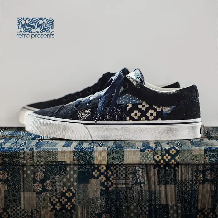 Maden-Chaussures basses en toile imprimée rétro japonaise pour hommes et femmes, marque de créateur,