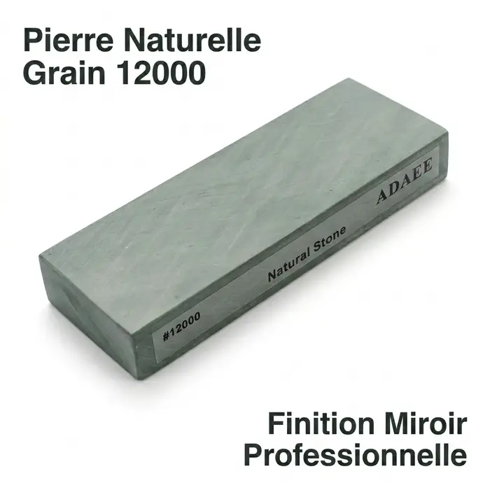 ADAEE Professionnel 12000 # Pierre à aiguiser naturelle de grande taille 200*75*29mm