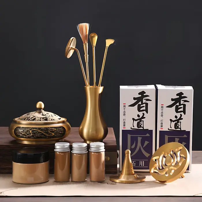 Ensemble d'aromathérapie en laiton, Kit de fabrication de brûleur d'encens, support de moule d'encen