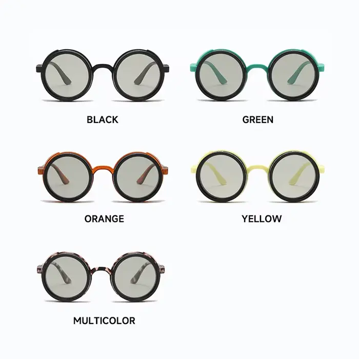 SEAMERGO rétro petit cadre rond ND9 lunettes de soleil polarisées à intensité variable à la mode lun