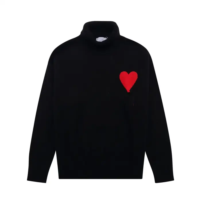 Vêtements de mode pour femmes et hommes Automne/Hiver 2025 – Pull brodé en forme de cœur avec lettre
