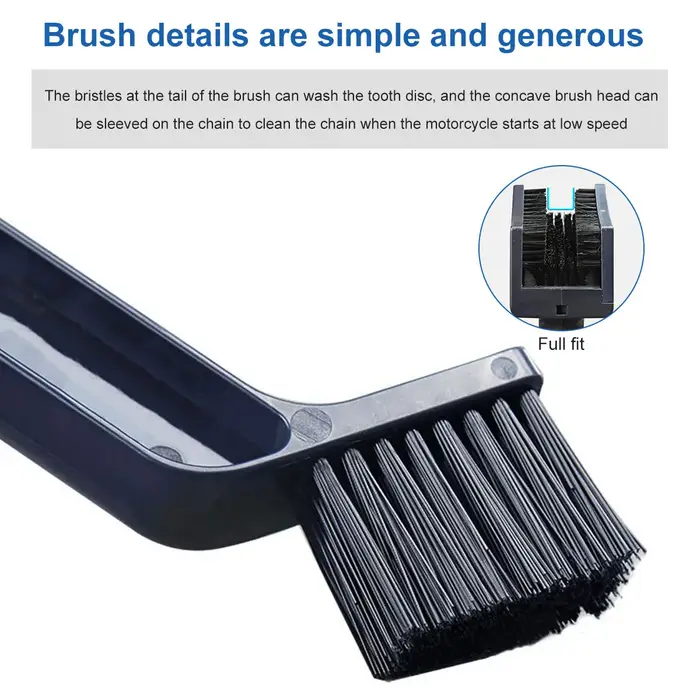 JOBooks-Brosse de Nettoyage d'Équipement de Moto, Nettoyeur d'Extérieur, Kit d'Outils de Nettoyage d