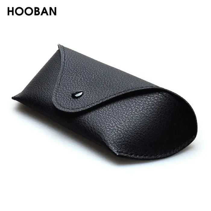 Étui de luxe pour lunettes de soleil à fermeture éclair EVA, boîte de protection en cuir PU noir de 