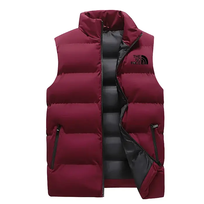 Veste à manches longues pour hommes - manteau sans manches élégant - manteau d'hiver imperméable à f
