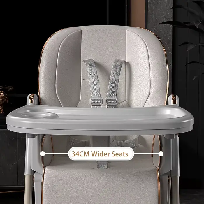 Chaise haute pliable pour bébé, facile à nettoyer, chaise de salle à manger pour tout-petits, harnai